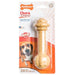 Nylabone Dura Chew Barbell Dog Chew Toy - Peanut Butter Flavor - 018214830283