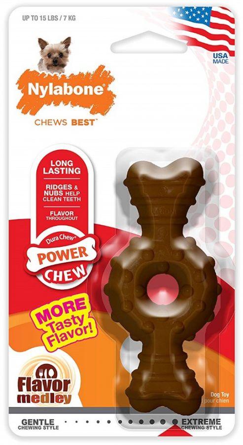 Nylabone Dura Chew Power Chew Textured Ring Bone Flavor Medley - 018214826415