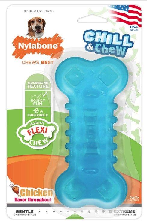 Nylabone Flexi Chew Chill and Chew Dog Toy Wolf - 018214847700