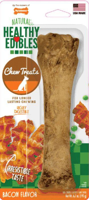Nylabone Healthy Edibles Wholesome Dog Chews - Bacon Flavor - 018214808022