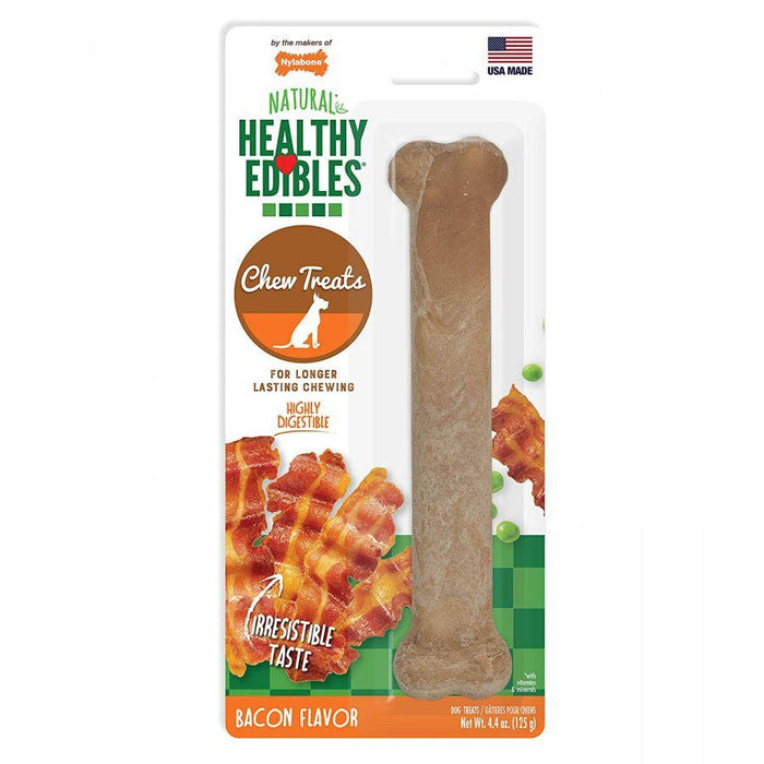 Nylabone Healthy Edibles Wholesome Dog Chews - Bacon Flavor - 018214808015