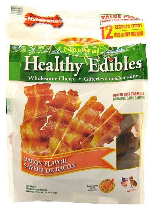 Nylabone Healthy Edibles Wholesome Dog Chews - Bacon Flavor - 018214821243