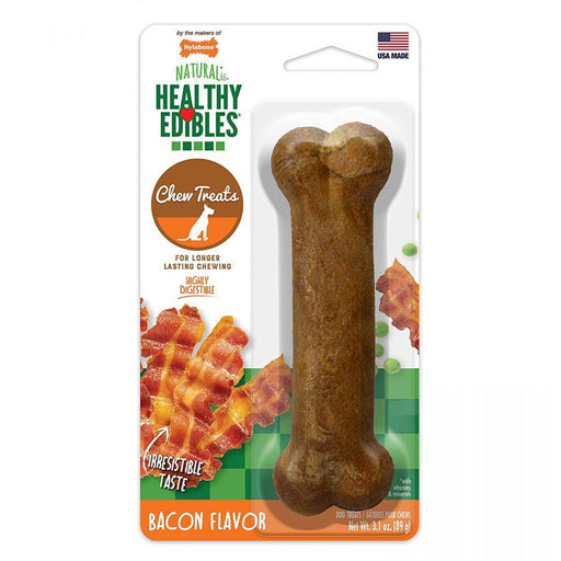 Nylabone Healthy Edibles Wholesome Dog Chews - Bacon Flavor - 018214808008