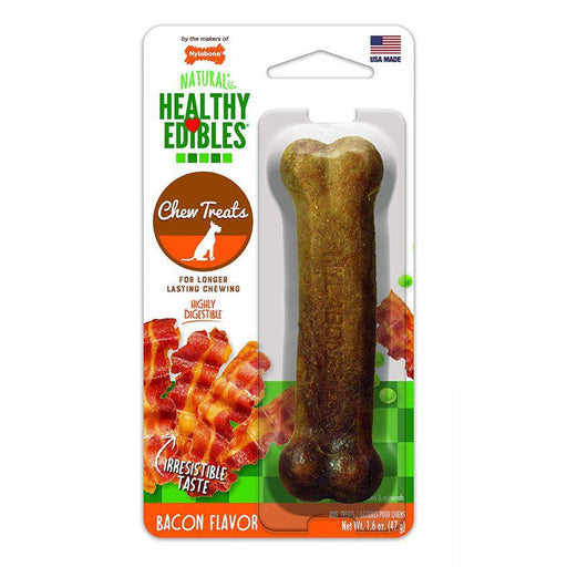 Nylabone Healthy Edibles Wholesome Dog Chews - Bacon Flavor - 018214807995