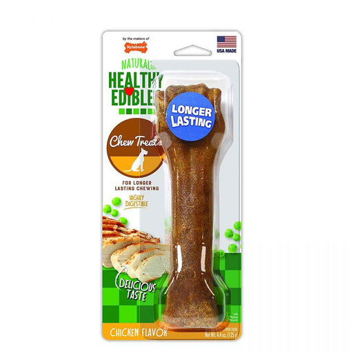 Nylabone Healthy Edibles Wholesome Dog Chews - Chicken Flavor - 018214813729