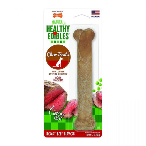 Nylabone Healthy Edibles Wholesome Dog Chews - Roast Beef Flavor - 018214816294