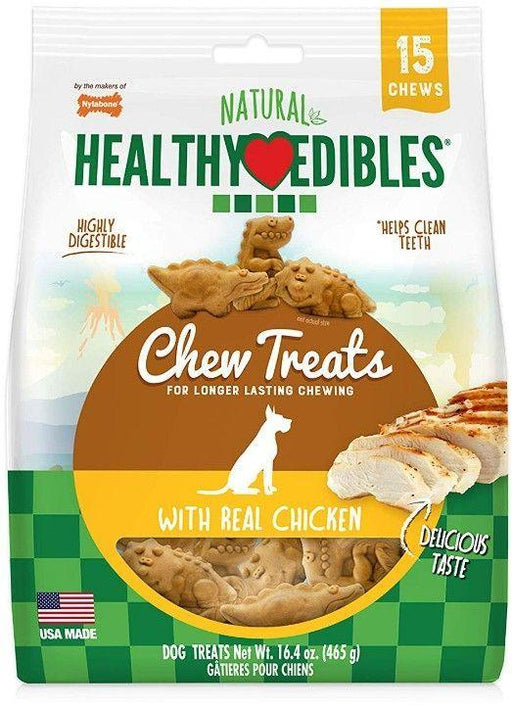Nylabone Natural Healthy Edibles Chew Treats with Real Chicken - 018214838128