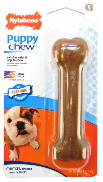 Nylabone Puppy Chew Dog Bone - Chicken Flavor - 018214552000