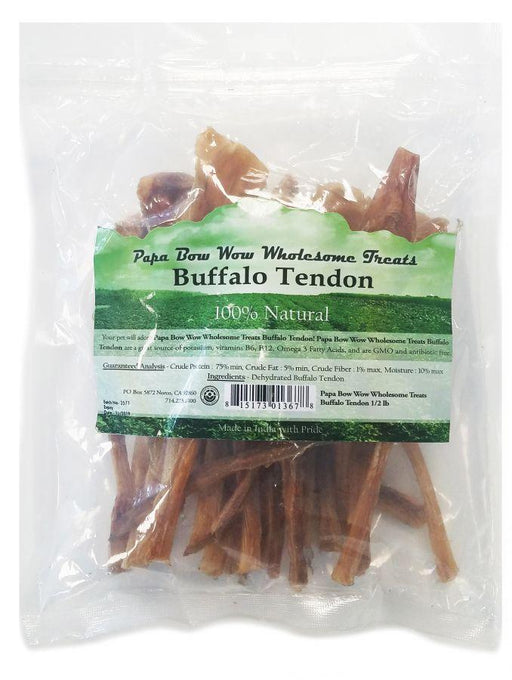 Papa Bow Wow Buffalo Tendon Dog Treats - 815713013670