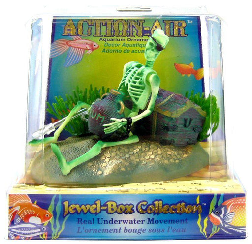Penn Plax Action Air Jewel Box with Skeleton - 030172010859