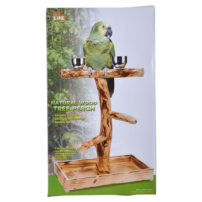 Penn Plax Bird Life Natural Wood Tree Perch - 030172077685