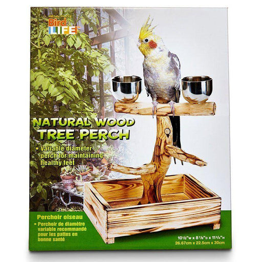 Penn Plax Bird Life Natural Wood Tree Perch - 030172086557