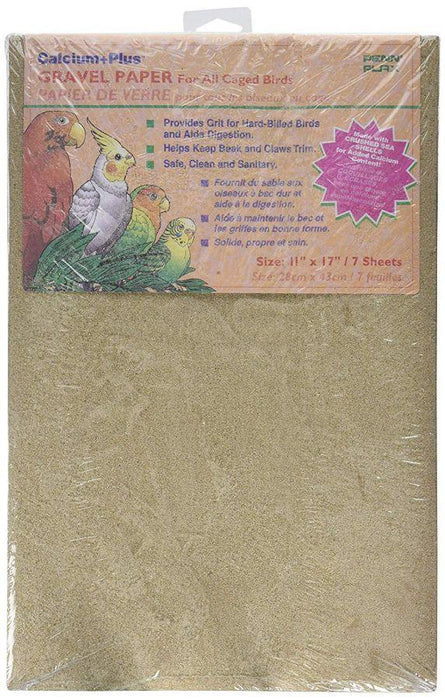Penn Plax Calcium Plus Gravel Paper for Caged Birds - 030172902932