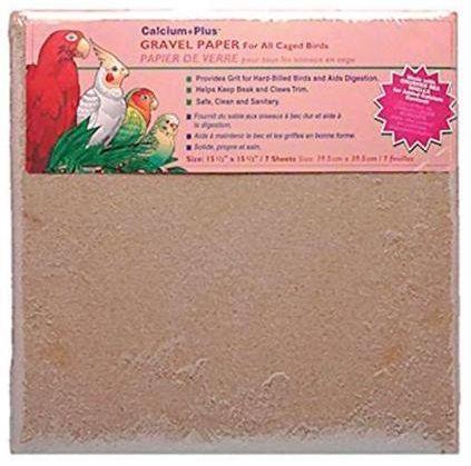 Penn Plax Calcium Plus Gravel Paper for Caged Birds - 030172005107