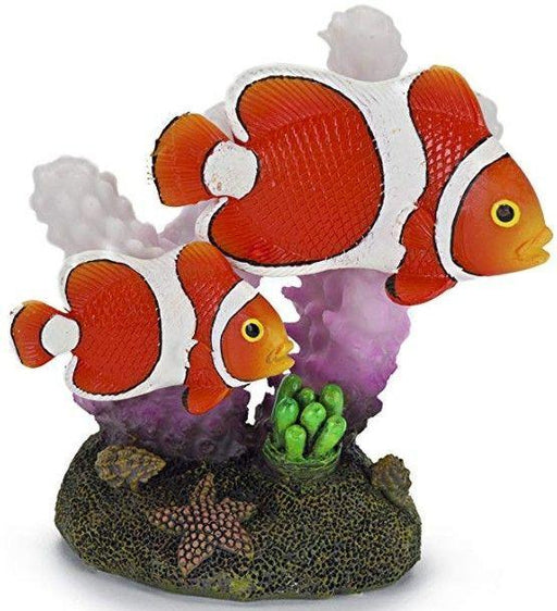Penn Plax Clown Fish and Coral Aquarium Ornament - 030172078415