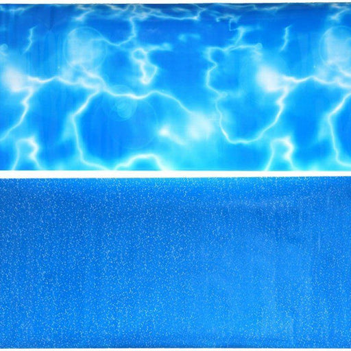 Penn Plax Double-Back Aquarium Background - Tropical Reflections / Blue Bubbles - 030172059926