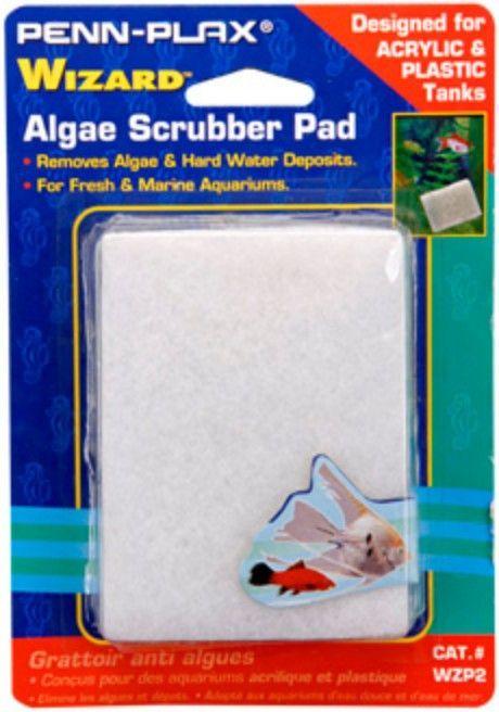 Penn Plax Wizard Algae Scrubber Pad for Acrylic or Glass Aquariums - 030172034367
