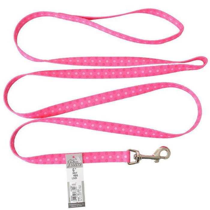 Pet Attire Styles Polka Dot Pink Dog Leash - 076484774263