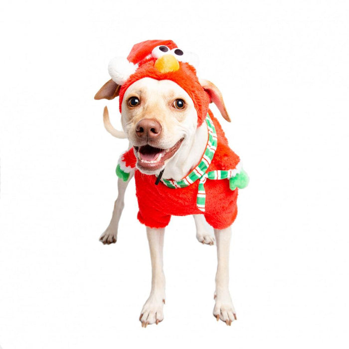 Pet Krewe Sesame Street Santa Elmo Pet Costume - 810005330107
