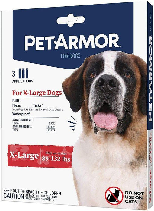 PetArmor Flea and Tick Treatment for X-Large Dogs (89-132 Pounds) - 815249012888