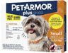 PetArmor Plus Flea and Tick Topical Treatment for Small Dogs 4-22 lbs - 073091027652
