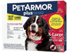 PetArmor Plus Flea and Tick Treatment for X-Large Dogs (89-132 Pounds) - 073091027683