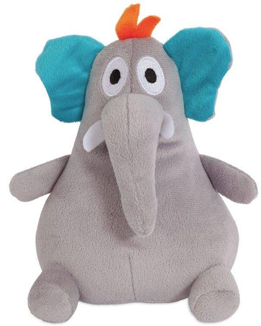 Petmate Booda Zoobilee Grunting Elephant Plush Dog Toy - 029695320132