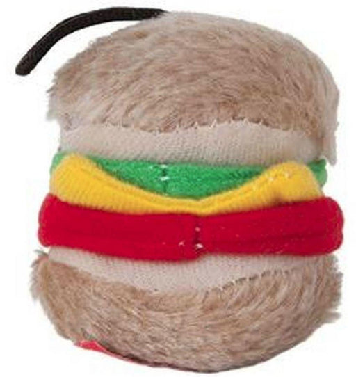 Petmate Booda Zoobilee Hamburger Plush Dog Toy - 723503075480