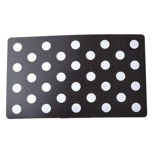 Petmate Plastic Food Mat - Black & White Dots - 029695449062