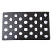 Petmate Plastic Food Mat - Black & White Dots - 029695449062