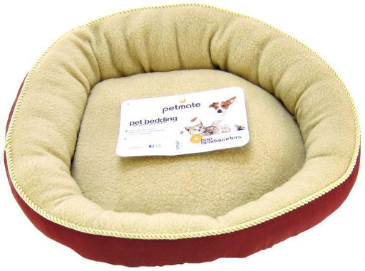 Petmate Round Pet Bed with Elliptical Bolster - 029695283758