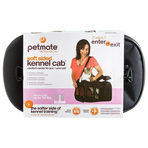 Petmate Soft Sided Kennel Cab Pet Carrier - Black - 029695213298