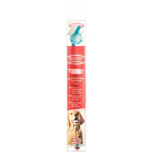 Petrodex Dual Ended 360 Degree Toothbrush for Dogs - 048476510869