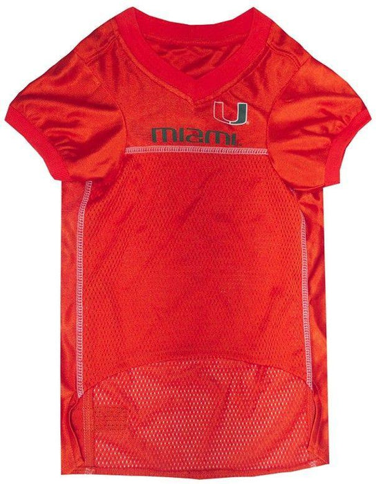 Pets First U of Miami Jersey for Dogs - 849790034761