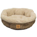 Precision Pet Natural Surroundings Shearling Dog Donut Bed - Coffee - 715764756178