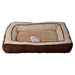 Precision Pet Snoozzy Chevron Chenille Gusset Dog Bed - Chocolate - 715764758127
