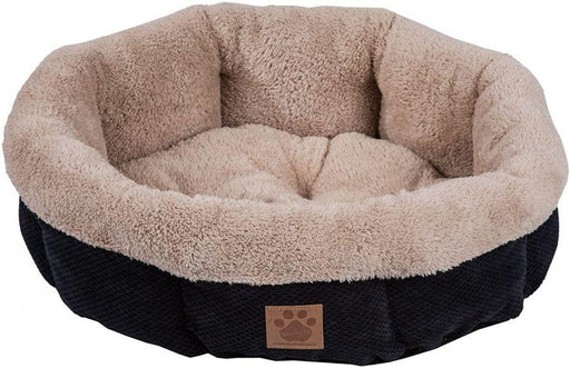 Precision Pet Snoozzy Mod Chic 12 Inch Round Pet Bed Black - 715764759957