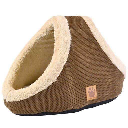 Precision Pet SnooZZy Mod Chic Double Hide & Seek Cat Bed - Coffee - 715764756086