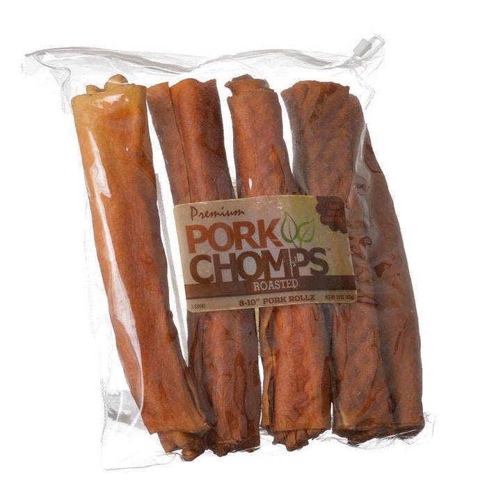 Premium Pork Chomps Roasted Porkhide Rolls - 015958980946