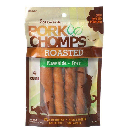 Premium Pork Chomps Roasted Porkhide Twists - 015958983817