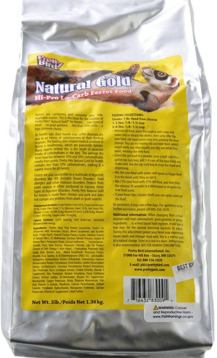 Pretty Pets Nutrient Rich Ferret Food For Daily Diet - 016432830191