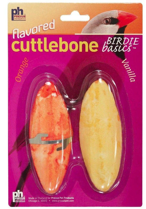 Prevue Birdie Basics Flavored Cuttlebone Orange and Vanilla Small 4" Long - 048081114223