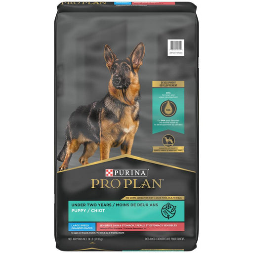Pro Plan Sensitive Skin & Stomach Salmon & Rice Large Breed Probiotic Dry Puppy Food - 038100190550
