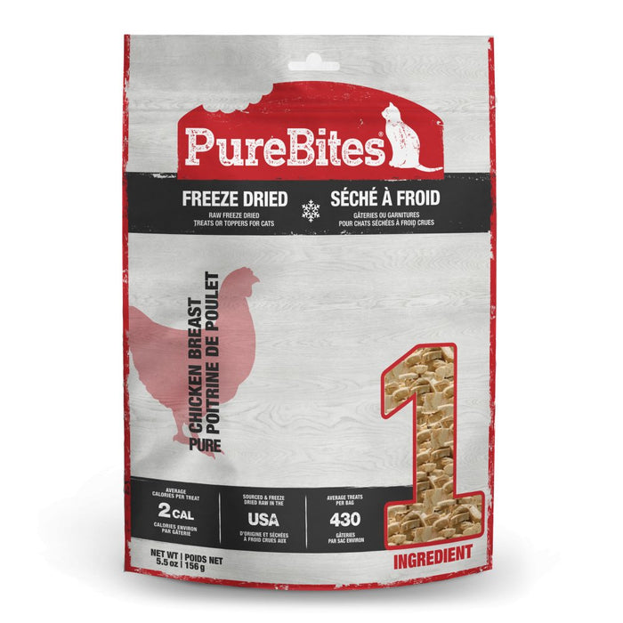 PureBites Freeze Dried Chicken Breast Cat Treats - 878968001007