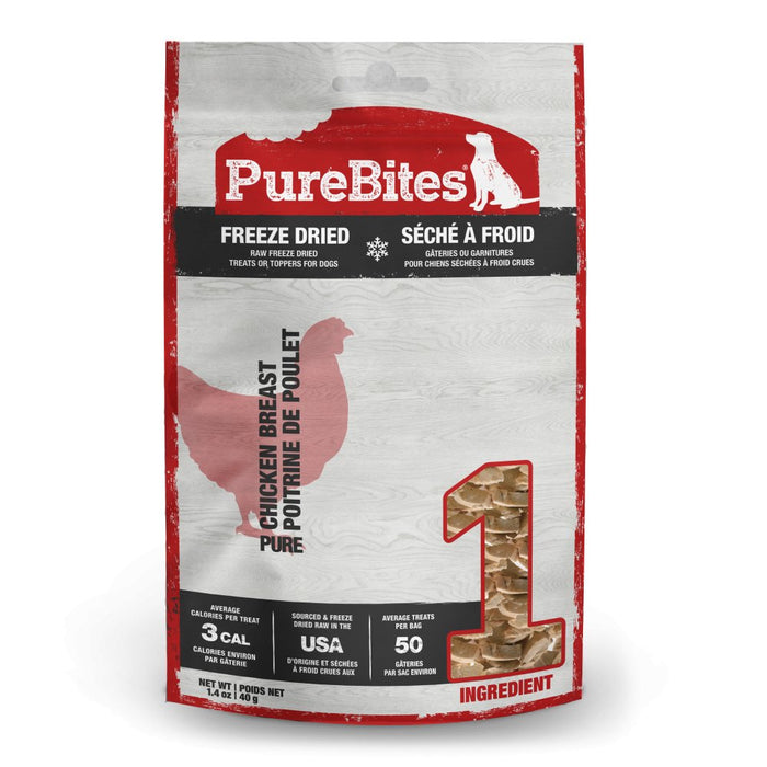 PureBites Freeze Dried Chicken Breast Dog Treats - 878968001045