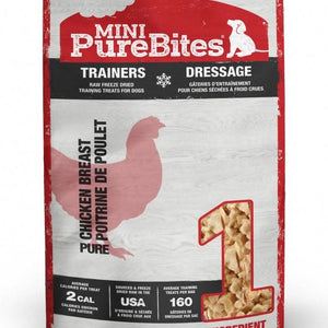 PureBites Mini PureBites Trainers RAW Freeze Dried Chicken Breast Dog Treats - 878968002578