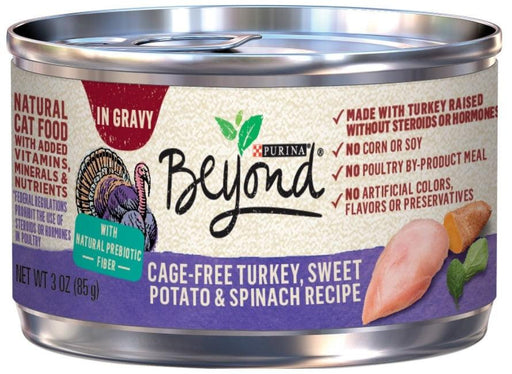 Purina Beyond Cage Free Turkey, Sweet Potato & Spinach Recipe Canned Cat Food - 00017800176996