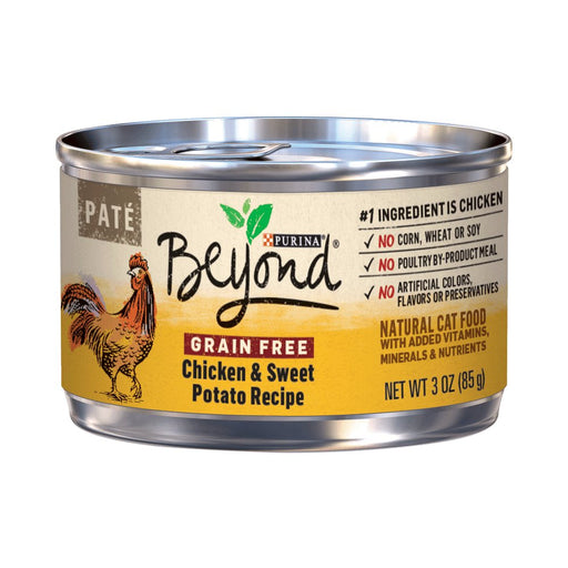 Purina Beyond Grain-Free Chicken & Sweet Potato Pate Recipe Canned Cat Food - 00017800176903