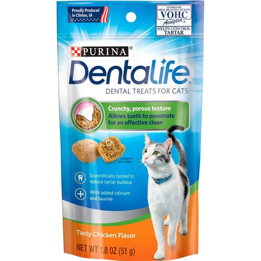 Purina Dentalife Adult Tasty Chicken Flavor Cat Dental Treats - 017800174527