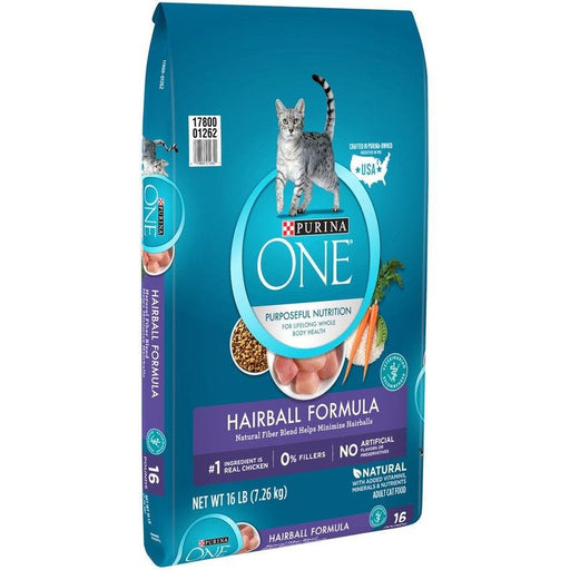 Purina ONE Advanced Nutrition Hairball Formula Dry Cat Food - 017800012621